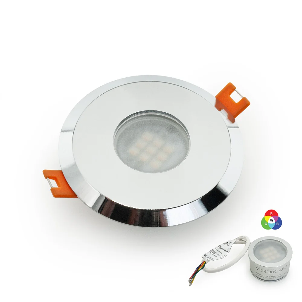 MTR-7C 12V Recessed LED Light Fixture, 2.5 inch Round Chrome - Image 7
