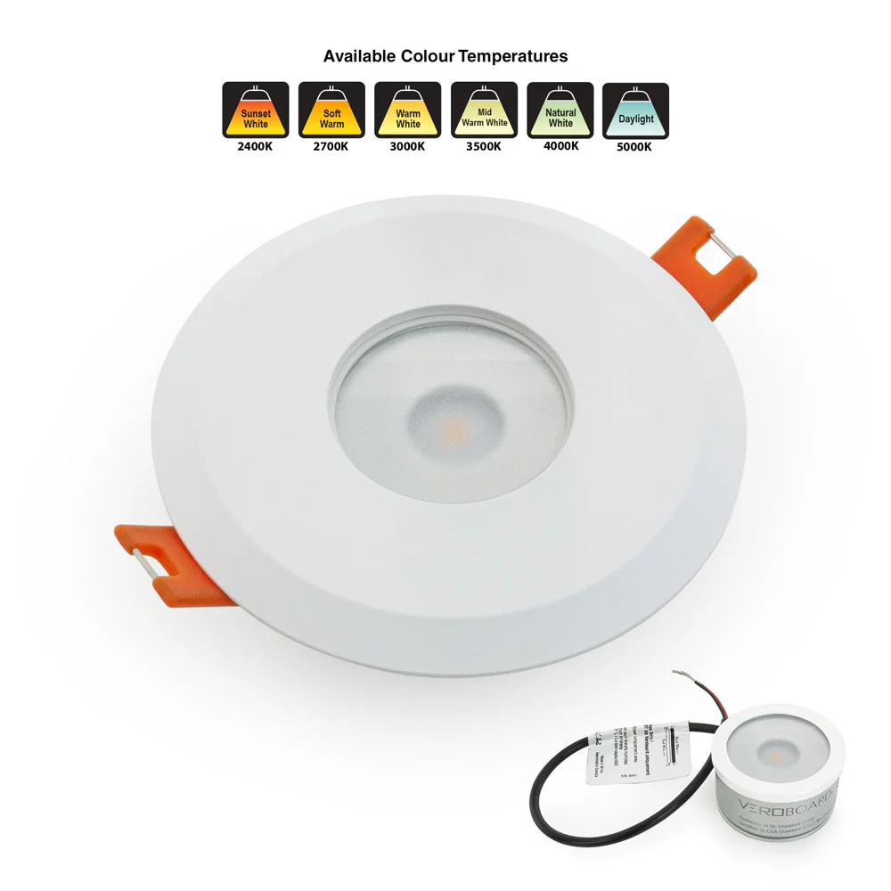 MTR-7W 12V Recessed LED Light Fixture, 2.5 inch Round White - Image 5