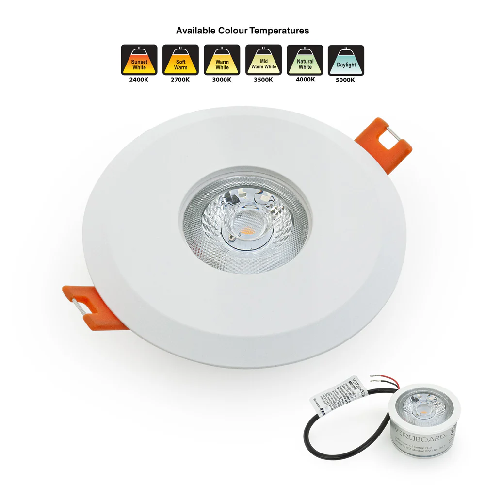 MTR-7W 12V Recessed LED Light Fixture, 2.5 inch Round White - Image 6