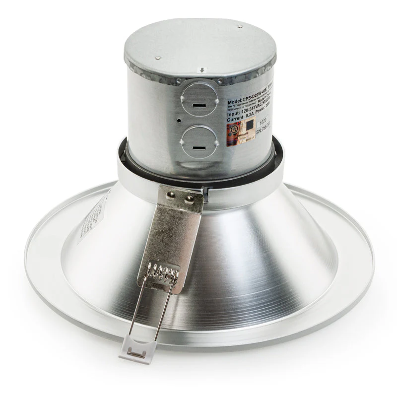 8 inch Dimmable Commercial Recessed LED Downlight / Ceiling Light Reflector Round Trim, 120-347V 20W - Image 3