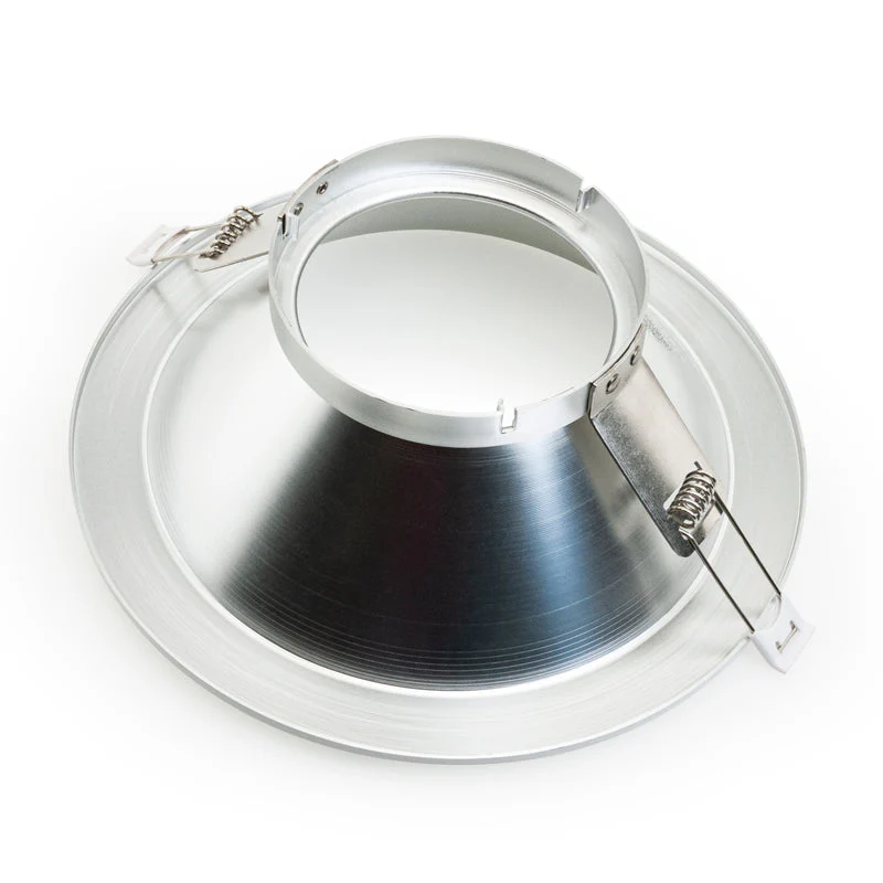 8 inch Dimmable Commercial Recessed LED Downlight / Ceiling Light Reflector Round Trim, 120-347V 20W - Image 4