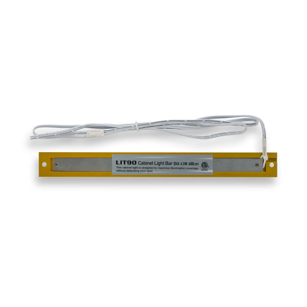 8 inch Linear Cabinet/ Shelf Light 24V 4.5W CCT(2.7K, 3K, 3.5K) Gold - Image 4