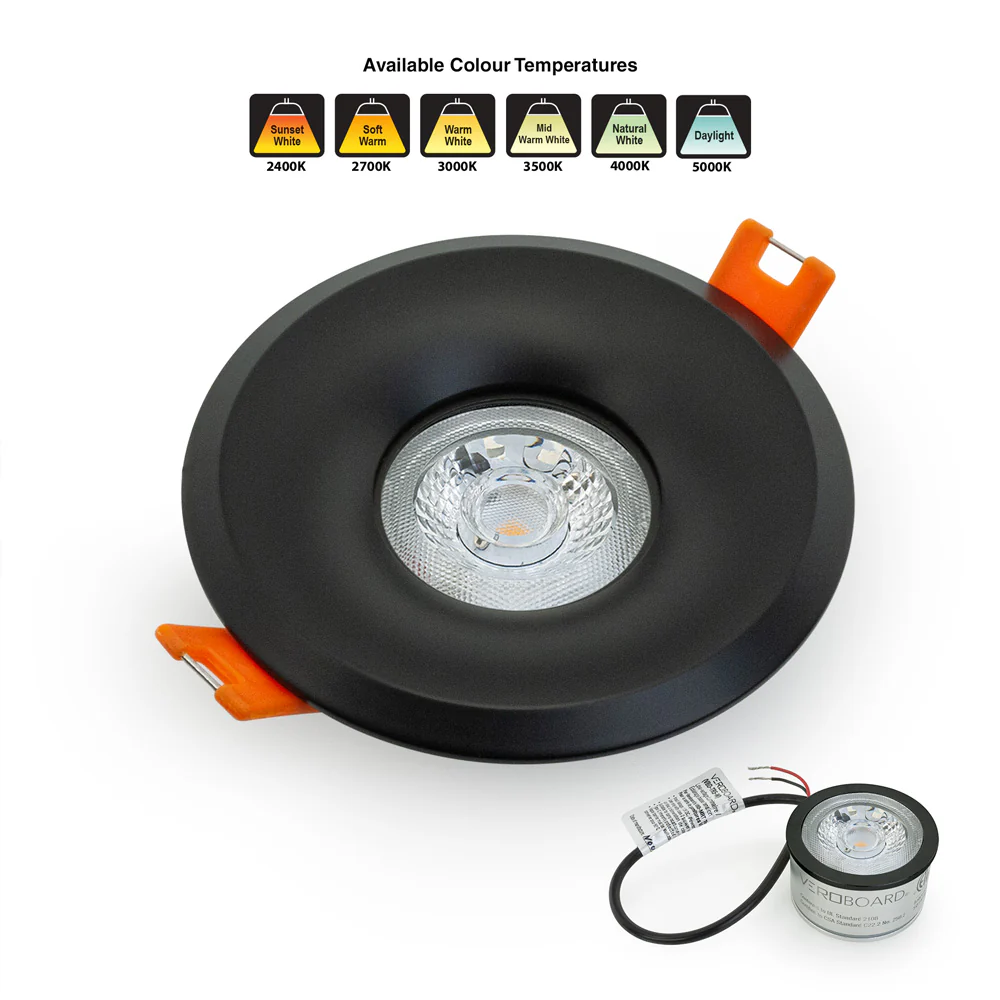 MTR-8B 12V Recessed LED Light Fixture, 2.5 inch Round Black - Image 6