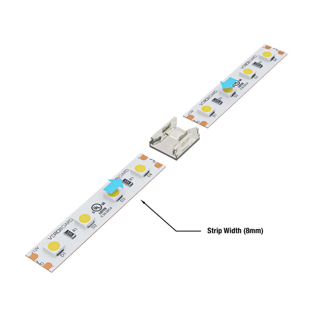 8mm Beetle LED Strip to Strip Connectors, BC-8MM-2S