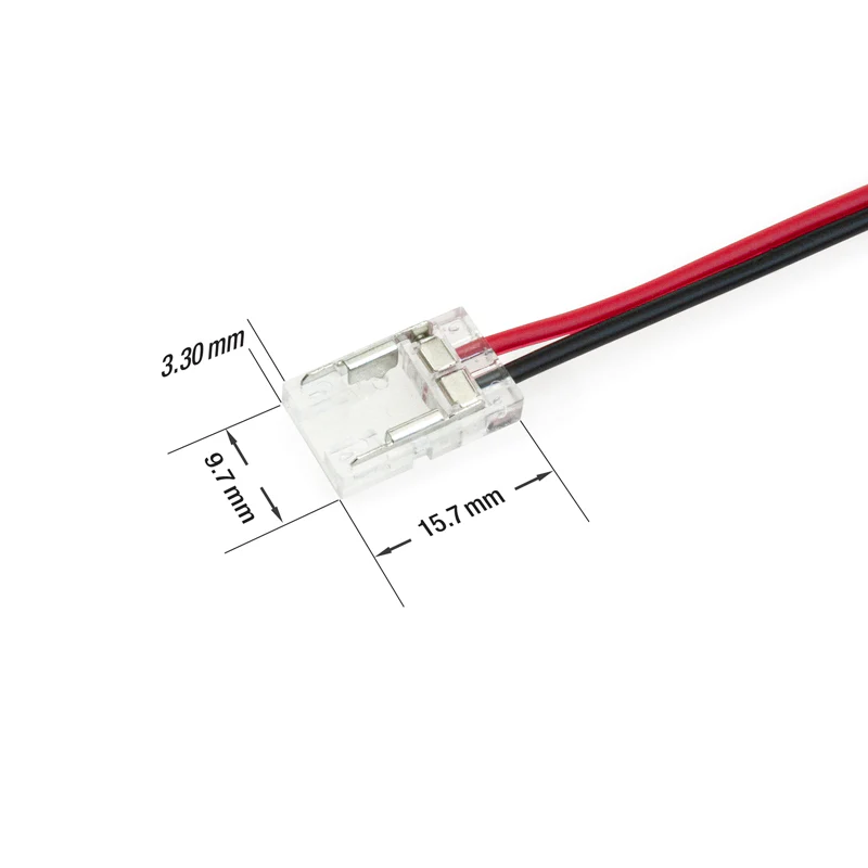 8mm Beetle LED Strip to Wire connector, BC-8MM-1S1W (Pack of 3) - Image 2