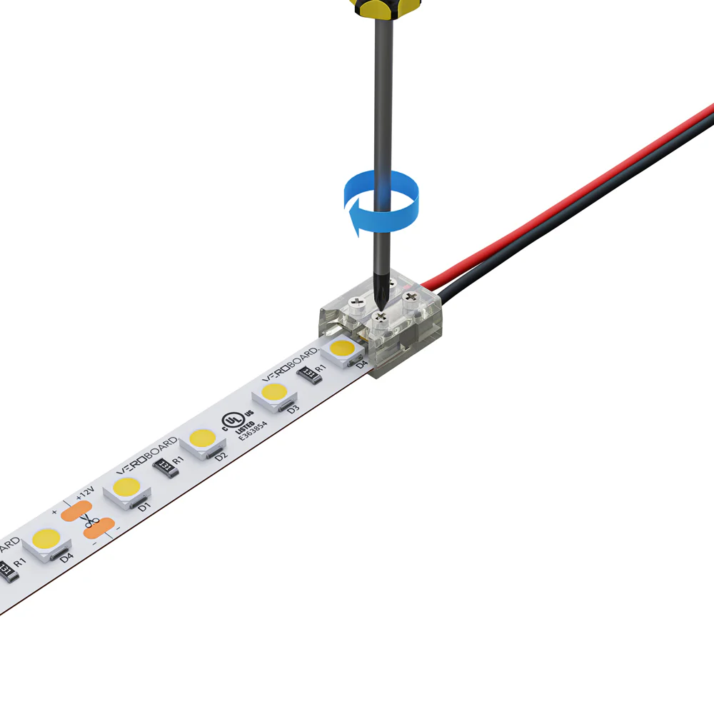 8mm LED Strip to Wire Screw Connectors, SCON-SC8MM-SW - Image 3