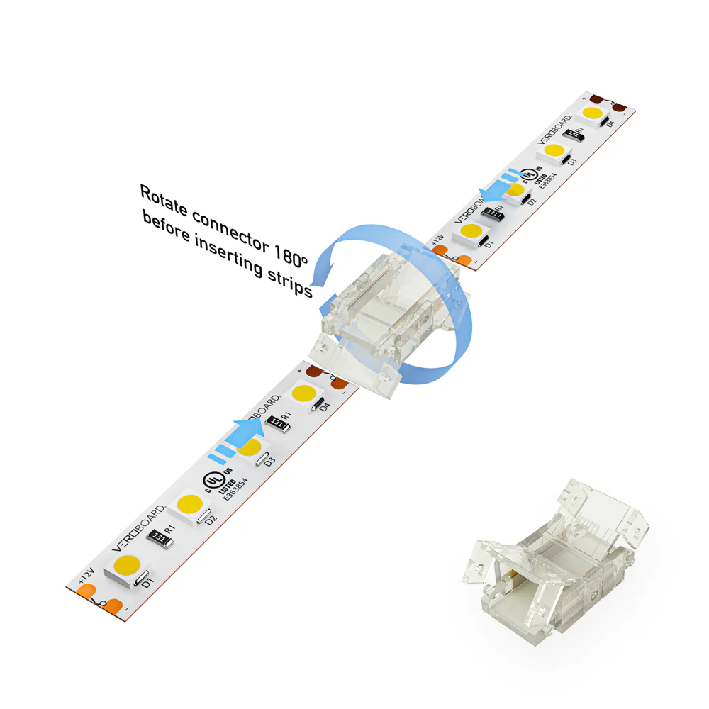 8mm LED Strip to Strip Connectors, CLP-8mm-2S (Pack of 3) - Image 3