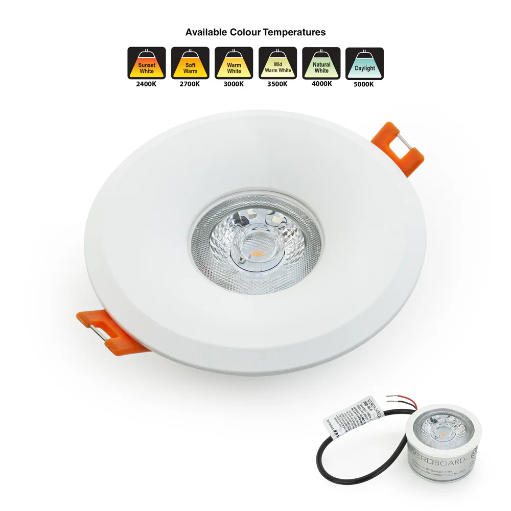 MTR-8W 12V Recessed LED Light Fixture, 2.5 inch Round White - Image 6