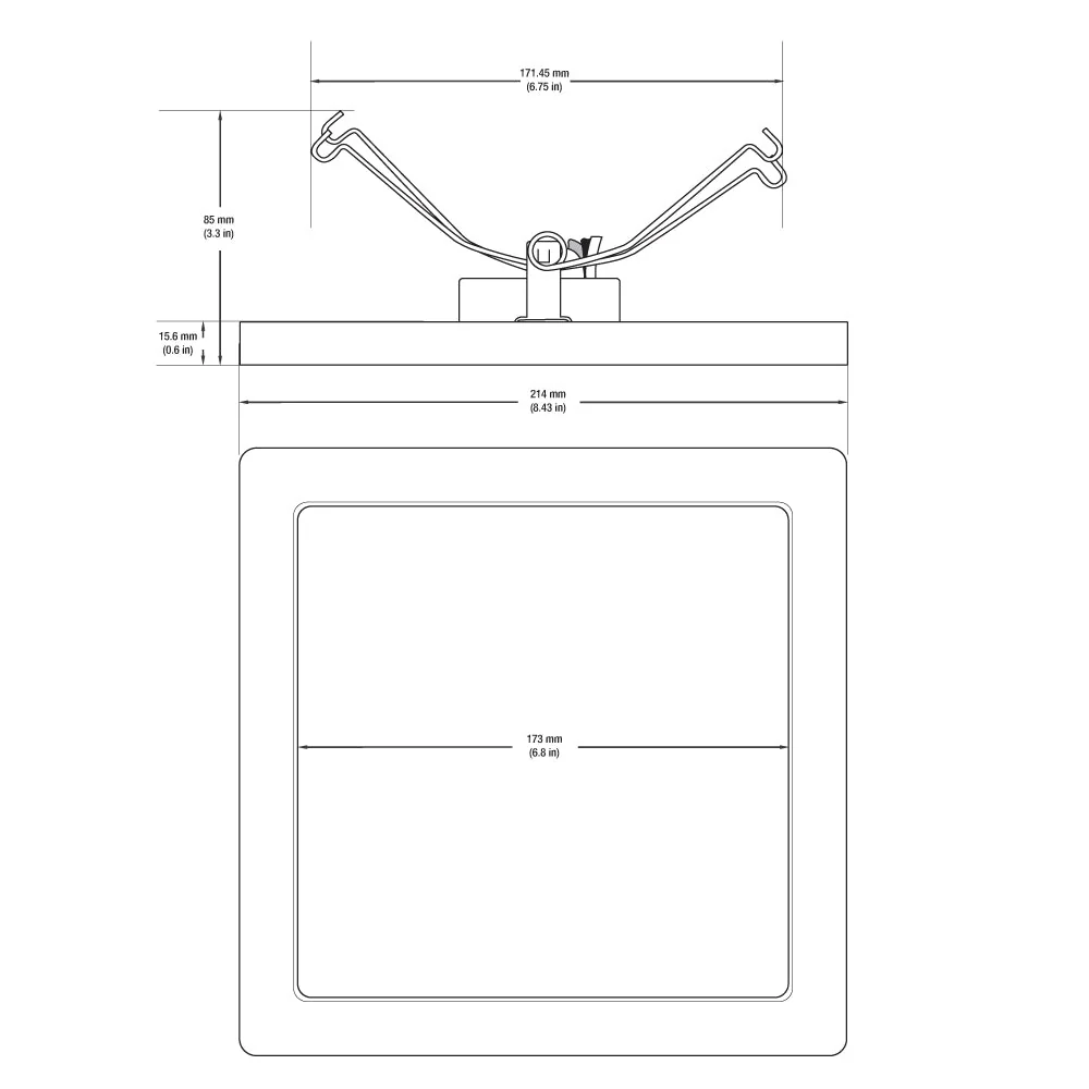 9 inch Square Dimmable Recessed LED Downlight / Ceiling Light , 120V 18W 3CCT(3K, 4K, 5K) - Image 2