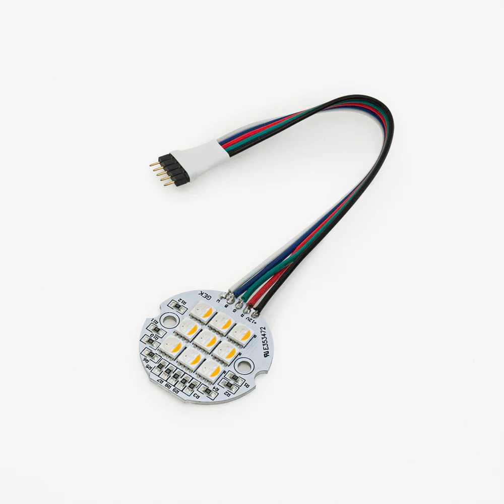 9 SMD 5050 LED Flat Round PCB, 12V 4W RGBW - Image 3