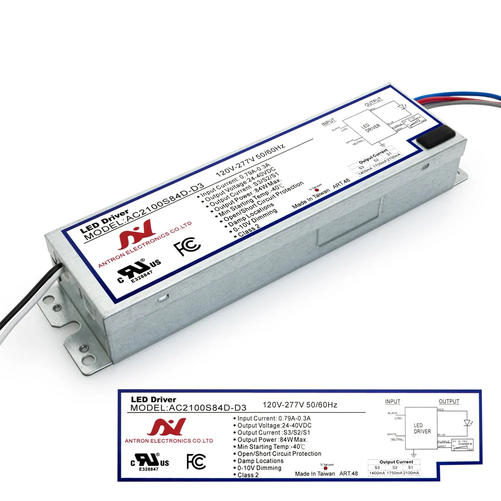 ANTRON AC2100S84D-D3 Constant Current with Selectable Current 1400-1750-2100mA 84W - Image 3