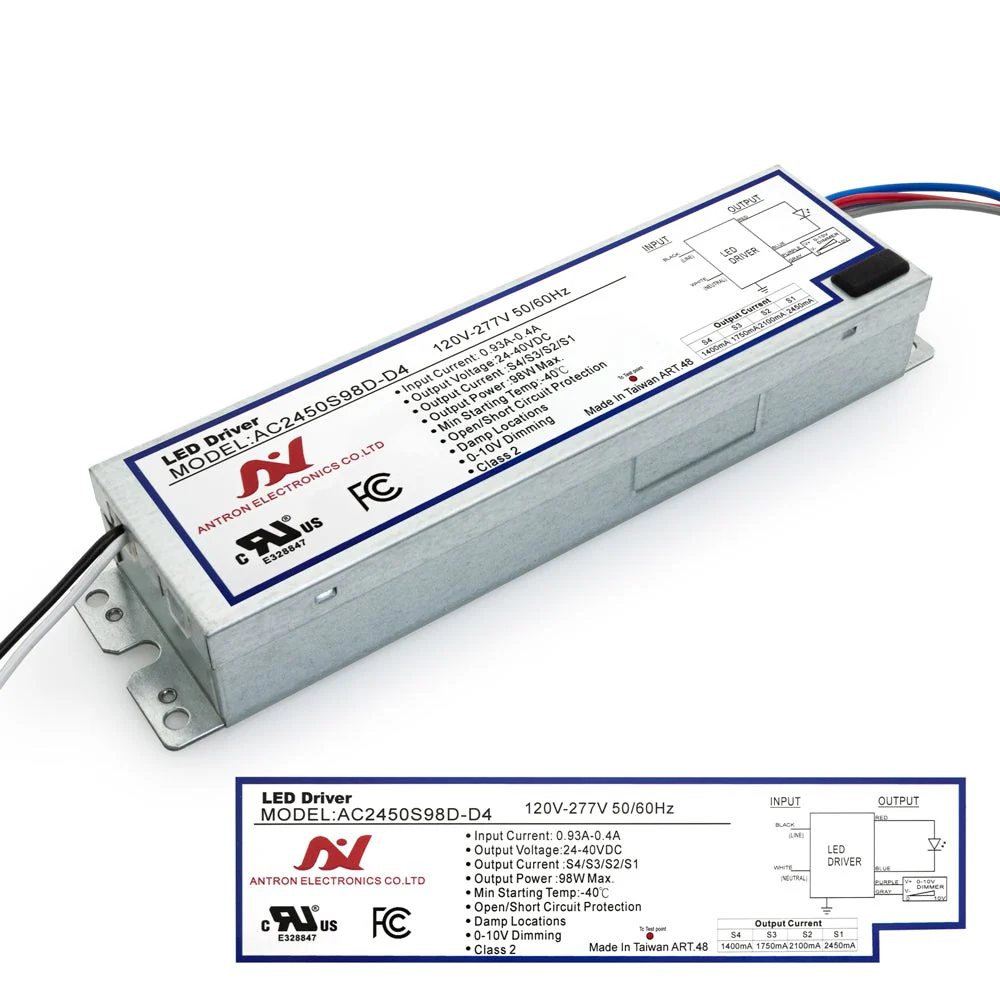 ANTRON AC2450S98D-D4 Constant Current with Selectable Current 1400-1750-2100-2450mA 98W - Image 3