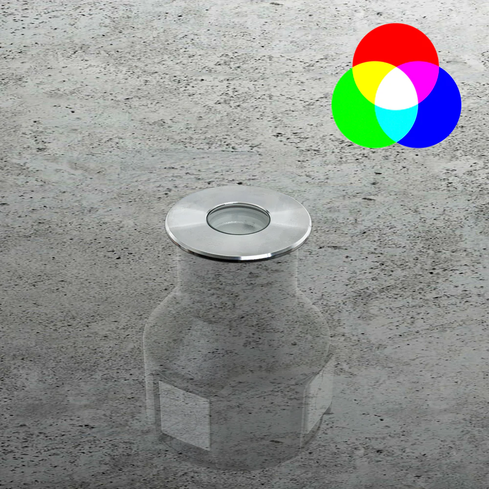 B2WDR0118A Round Recessed LED In-Ground Light, 24V 4.1W RGB - Image 7