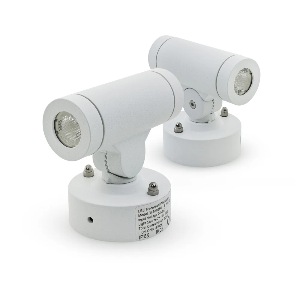 B7ZA0256 White LED Landscaping wall light, 24V 2.2W 3000K(Warm White) - Image 6