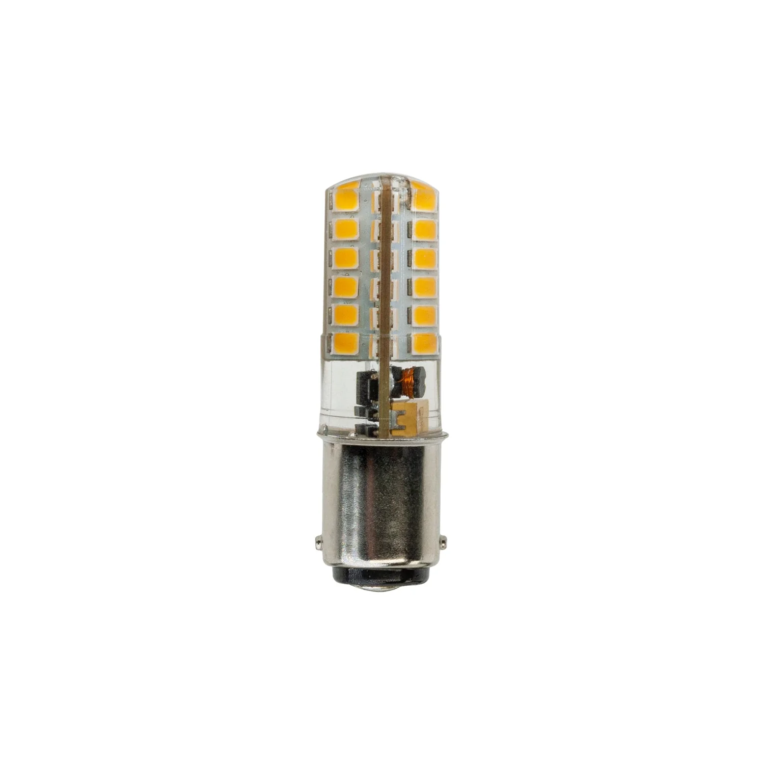 BA15D Double Contact Bayonet 1157 Bulb, 12V 3W 3000K(Warm White)