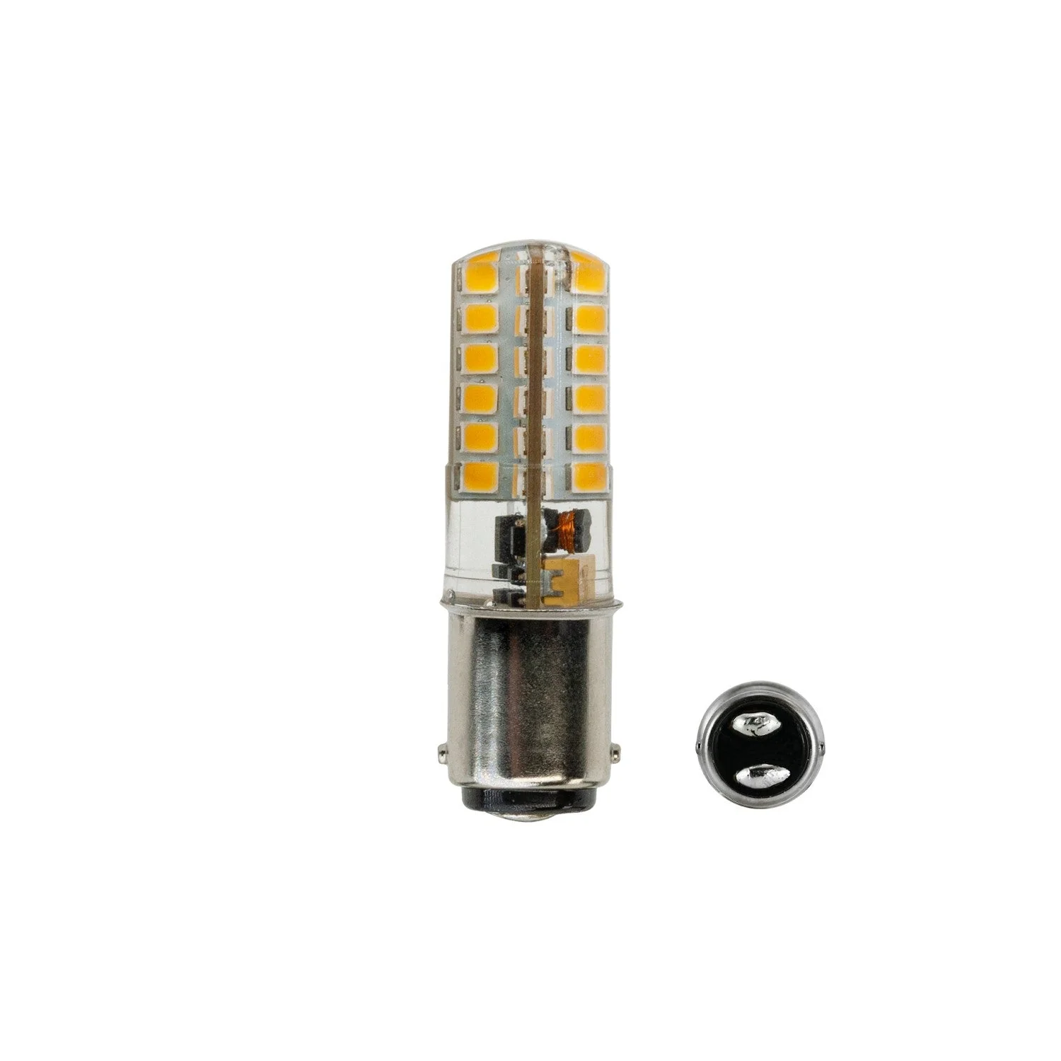 BA15D Double Contact Bayonet 1157 Bulb, 12V 3W 3000K(Warm White) - Image 3