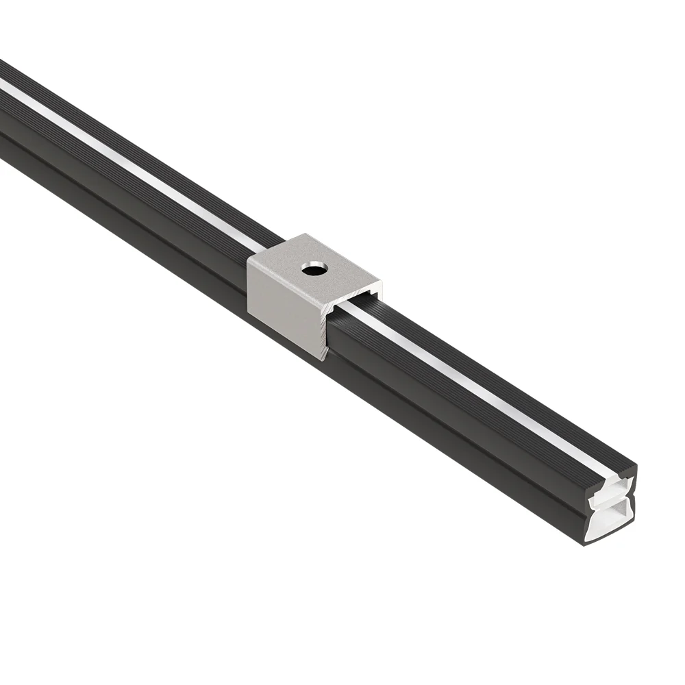 Black Silicone Flexible LED Neon channel N1010-SF-B, 10m (32.8ft) max SURFACE Mount - Image 3