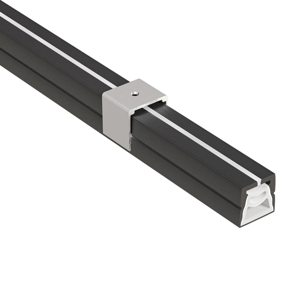 Black Silicone Flexible LED Neon channel N2020-SF-B, 10m (32.8ft) max SURFACE Mount - Image 3