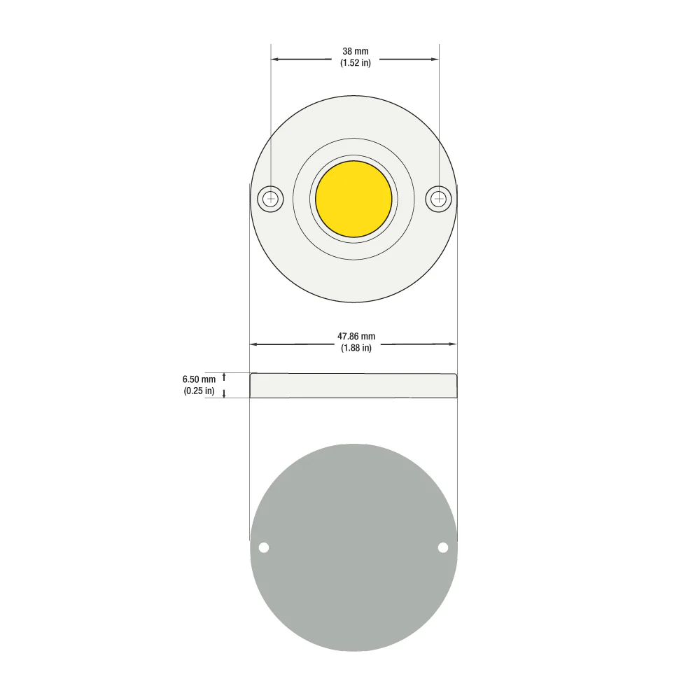 CBAC-42-36185-120V-27 G17 COB Paragon LED Module With H48185AC LED Holder, 120V 14W 2700K(Soft White) - Image 2