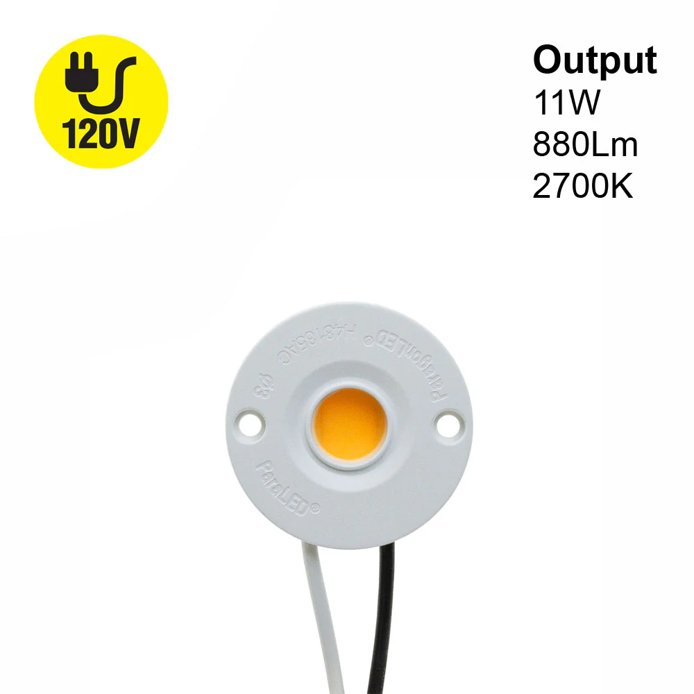 CBAC-42-36185-120V-27 COB Paragon LED Module with H48185 LED Holder, 120V 11W 2700K(Soft White)
