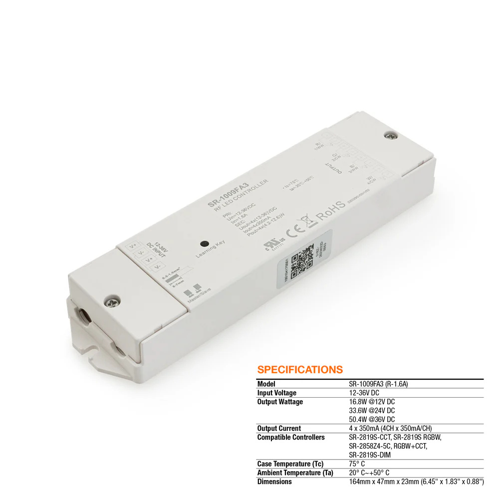 Constant Current Receiver SR-1009FA3, 350MA 12-36VDC 16.8-50.4W - Image 4