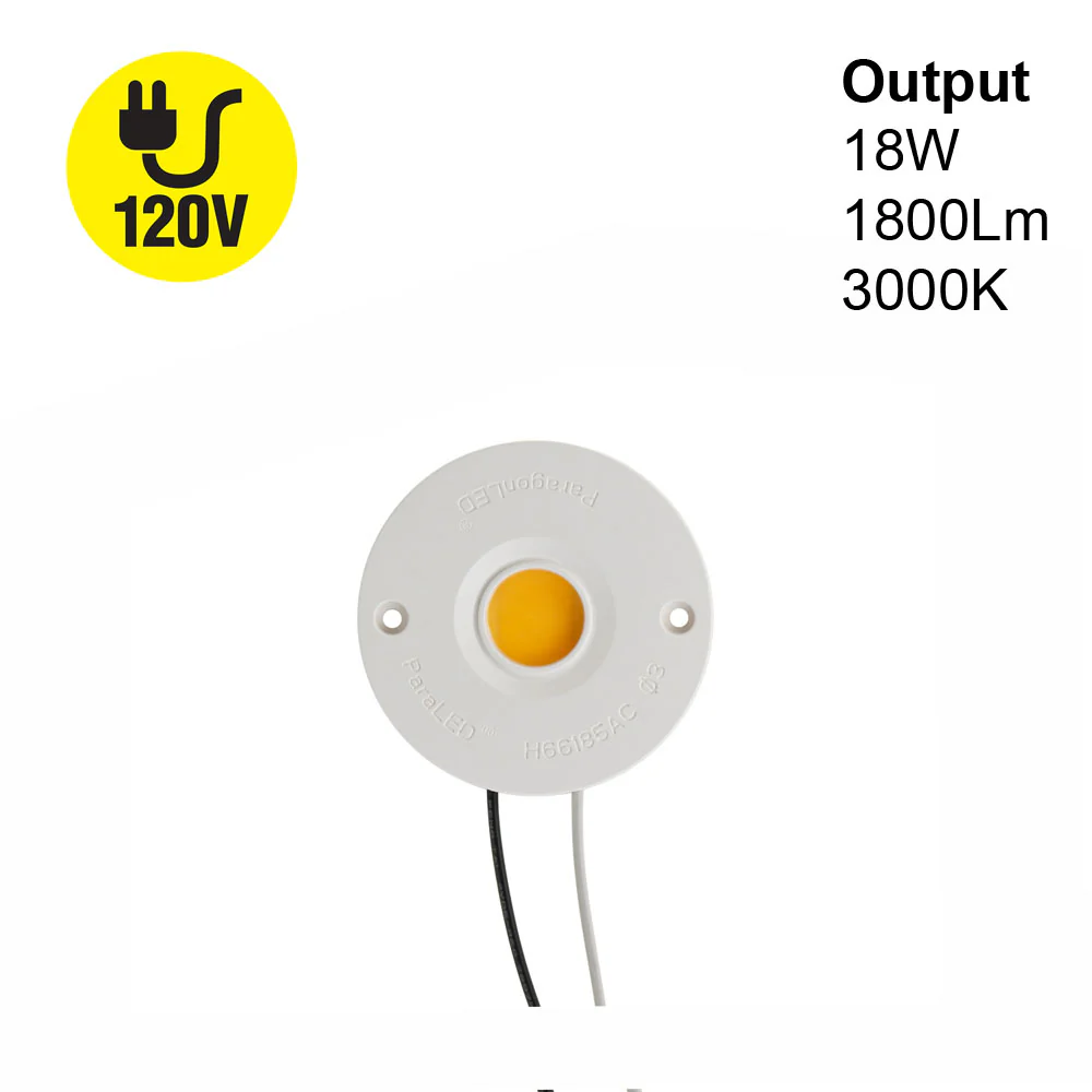 CDHT-42-36185-120V-30 G13 COB Paragon LED Module With H66185AC LED Holder,120V 18W 2700K(Soft White)