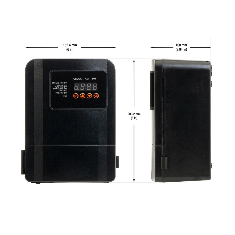 Chsur 250 Watt Outdoor Transformer with Timer and Photo Cell for Landscape Lighting 12V-15V 120W - Image 2