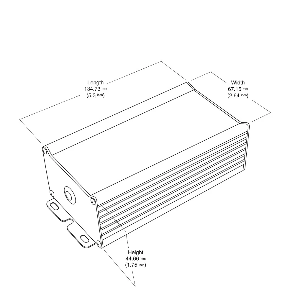 BX100W Non-Dimmable Constant Current LED Driver, 12-24V 100W 3000mA - Image 2
