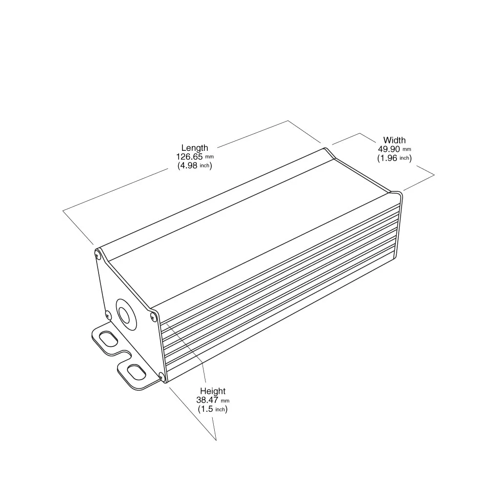 BX60W Non-Dimmable Constant Current LED Driver 12-24V 60W 1800mA - Image 2