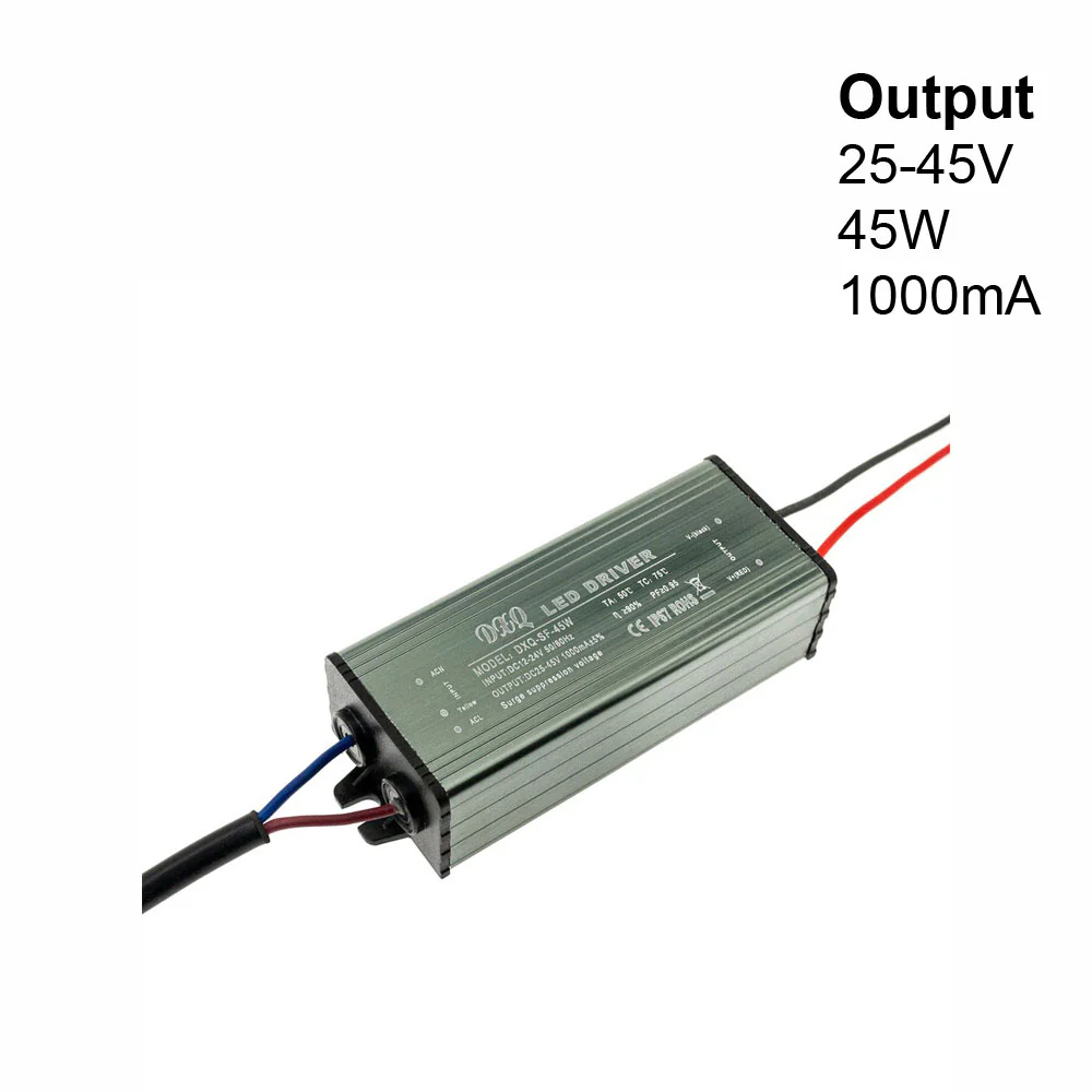 DXQ-SF-45W Constant Current LED Driver, 12-24V 45W 1000mA