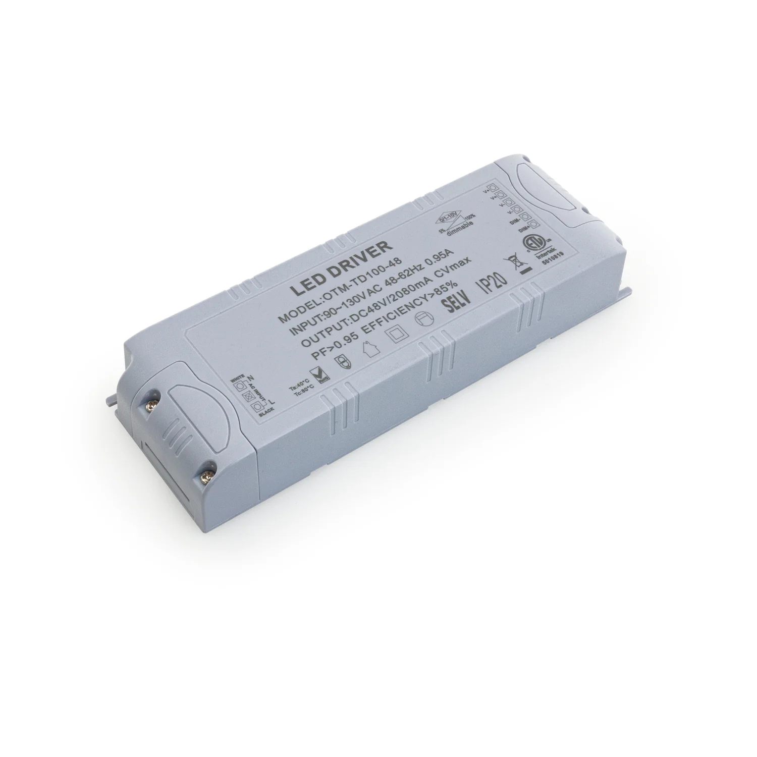 OTM-TD100-48 Constant Voltage LED Driver, 0-10V Dimmable LED Driver 48V 100W - Image 5