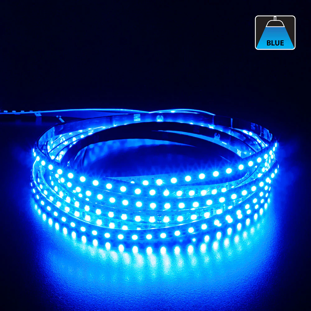 5M(16.4ft) Indoor LED Strip Light 3528, 12V 3(w/ft) Blue - Image 3