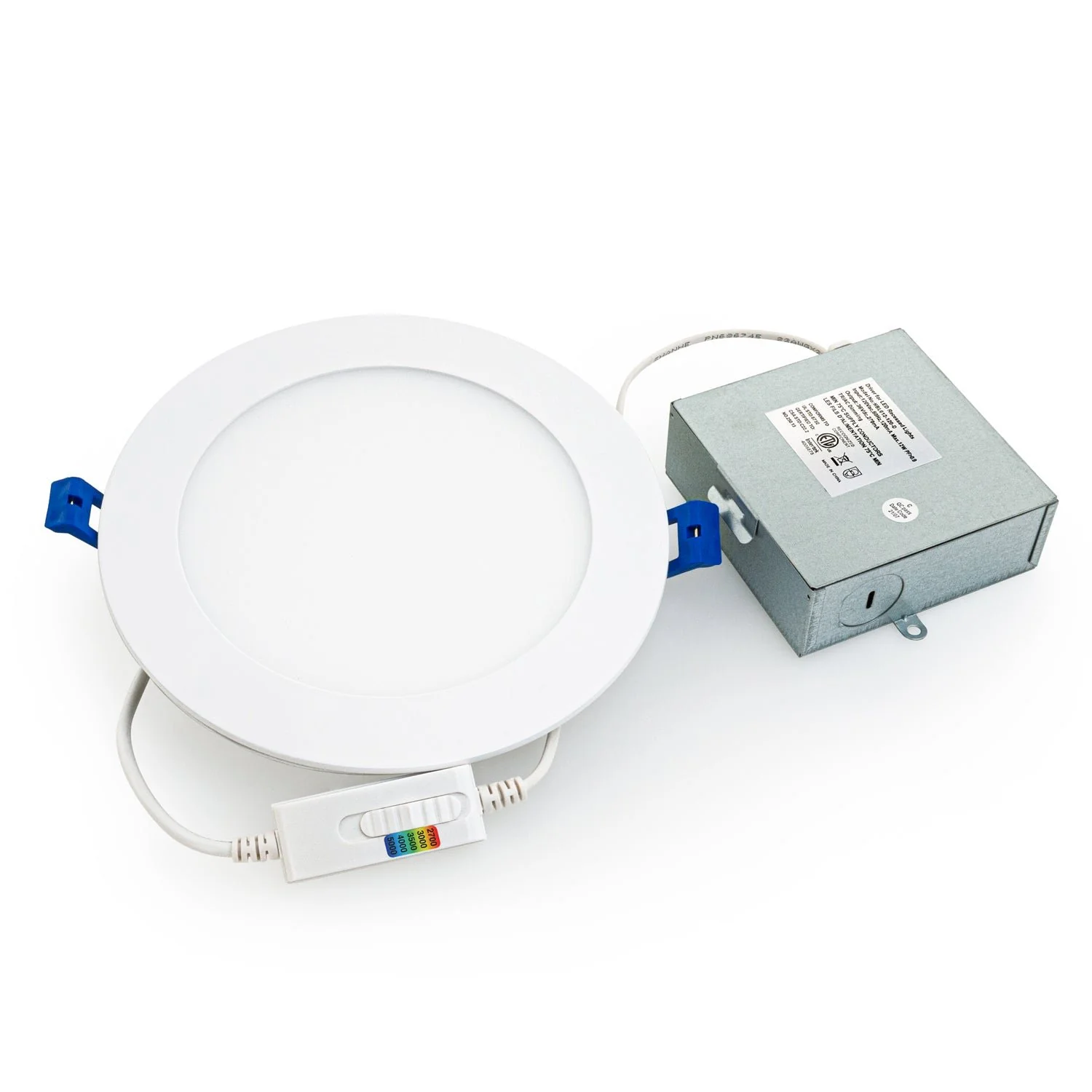 6 inch flat Round Ultrathin Recessed Ceiling Light LED-6-S15W-5CCTWH, 120V 15W 5CCT(2.7K, 3K, 3.5K, 4K, 5K) - Image 4