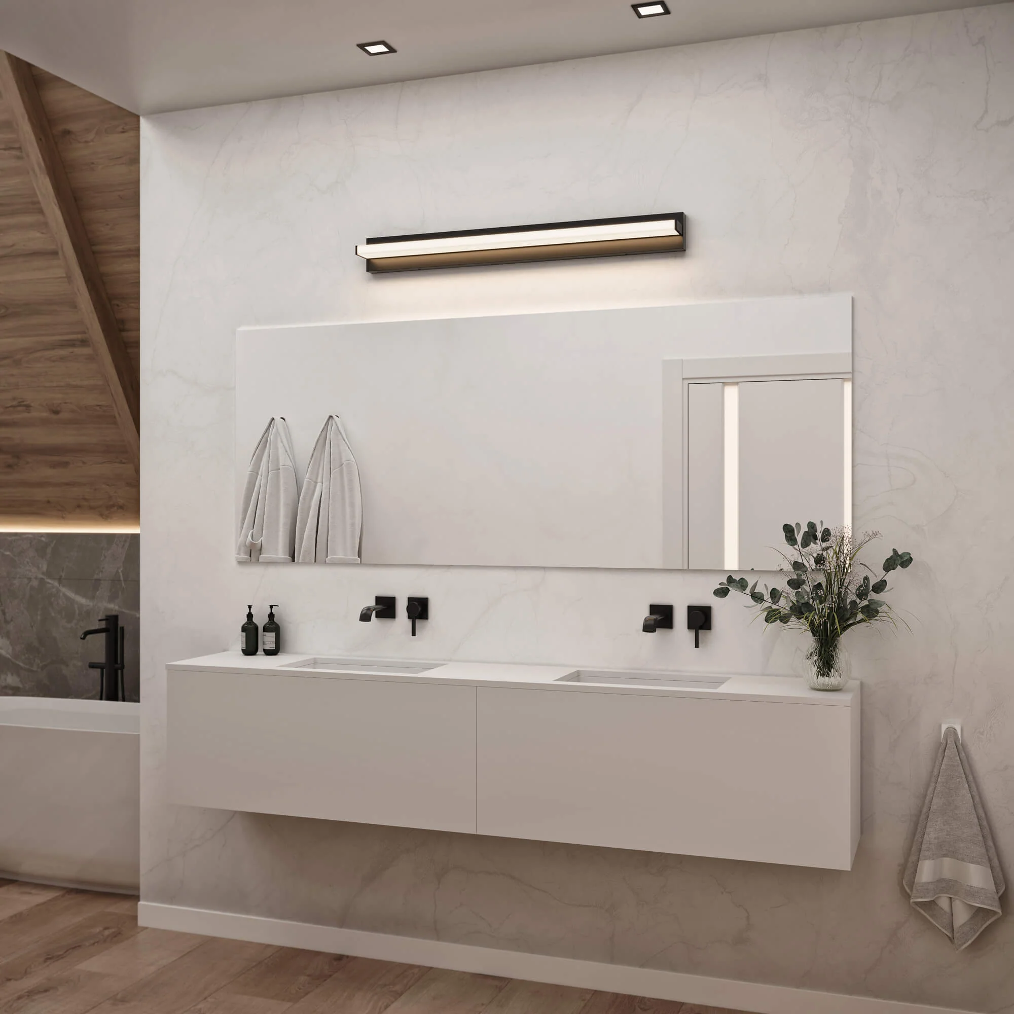 Dals VAL36-CC-BK 36" Adjustable Linear Vanity, 120V 33W CCT(2.7K, 3K, 3.5K, 4K, 5K) - Image 7