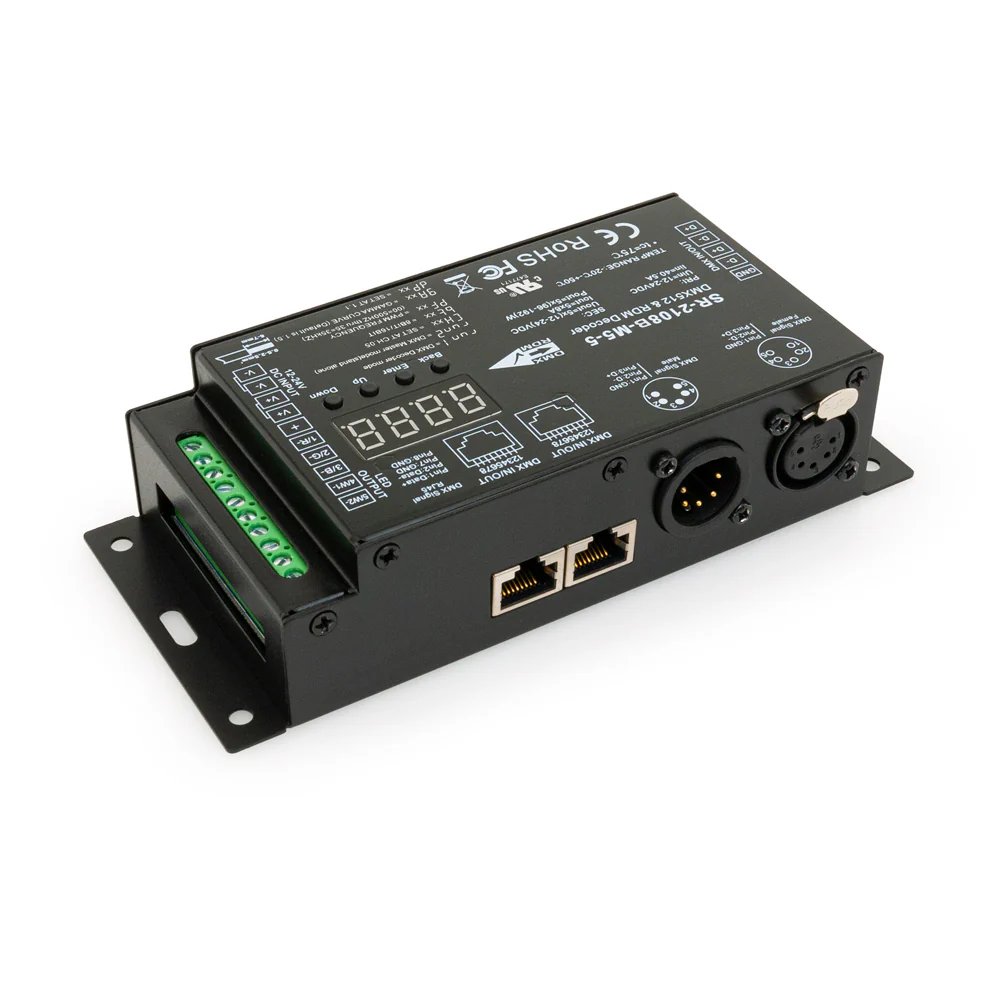 DMX512 and RDM Decoder 5 Channel 12-24V 8A SR-2108B-M5-5 - Image 4