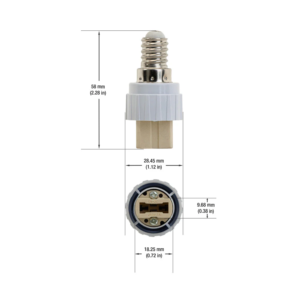 E12 to G9 Light Bulbs Adapter - Image 2
