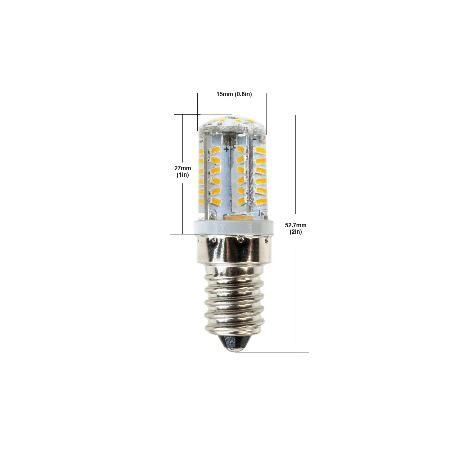 E14 Base LED Bulb, 12V 2W 3000K(Warm White) - Image 2