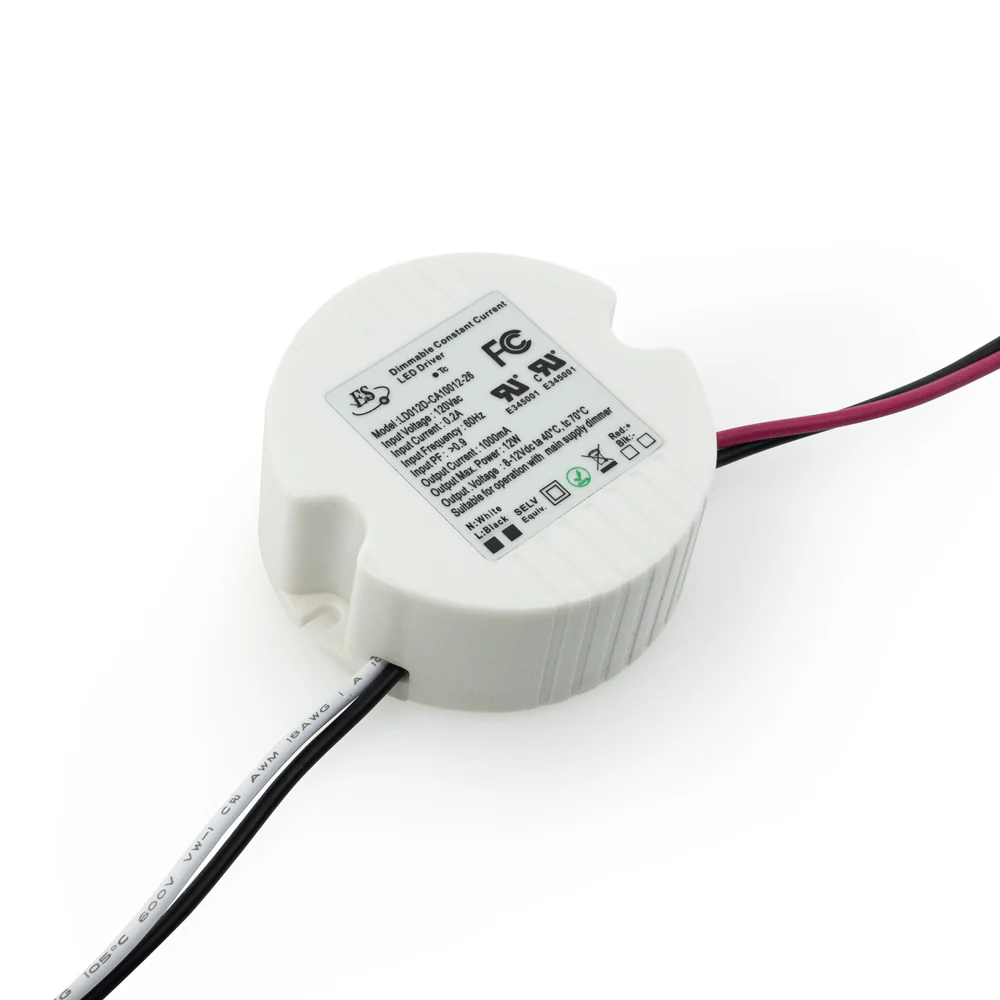 ES LD012D-CA10012-26 Constant Current LED Driver, 1000mA 8-12V 12W - Image 3
