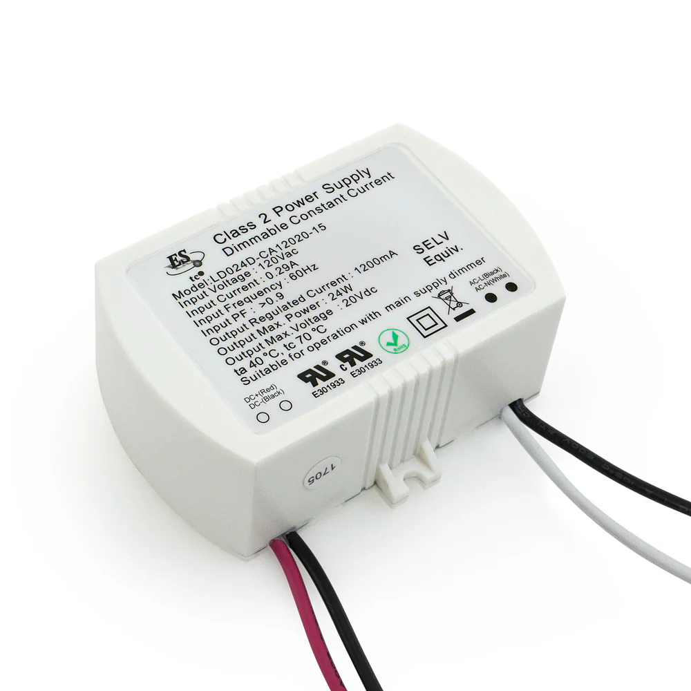 ES LD024D-CA12020-15 Constant Current LED Driver, 1200mA 20V 24W max - Image 3