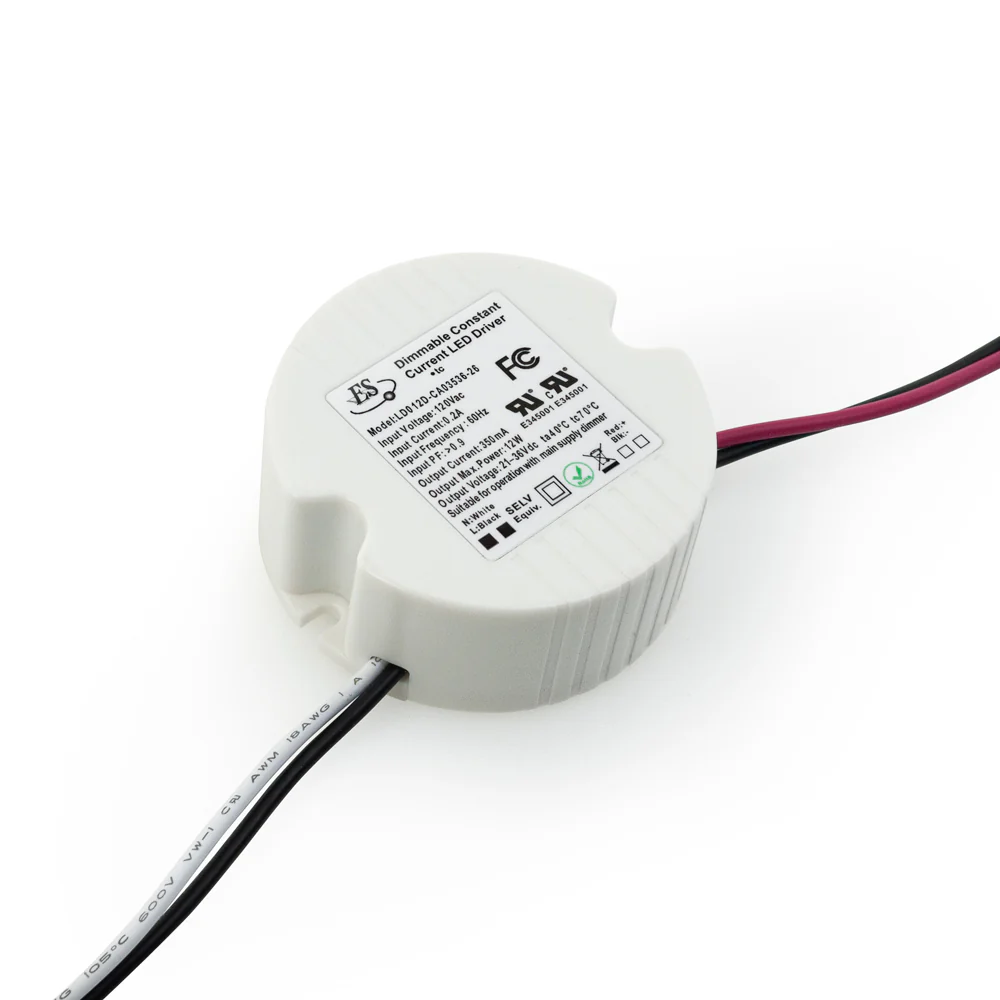 ES LD012D-CA03536-26 Constant Current LED Driver, 350mA 21-36V 12W max - Image 3