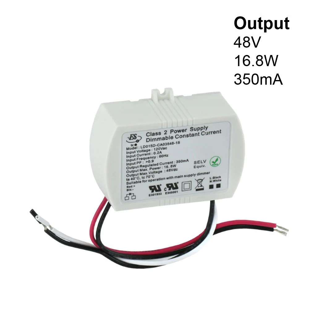 ES LD015D-CA03548-15 Constant Current LED Driver, 350mA 48V 16.8W max