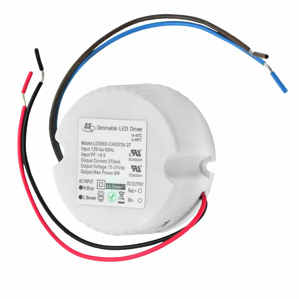 ES LD009D-CA3724-27 Constant Current LED Driver, 375mA 15-24V 9W max - Image 2