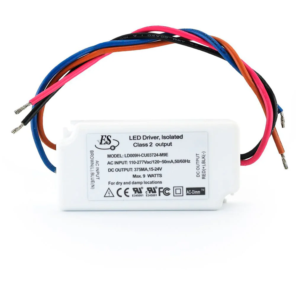 ES LD009H-CU03724-M9E Constant Current LED Driver, 375mA 15-24V 9W - Image 3
