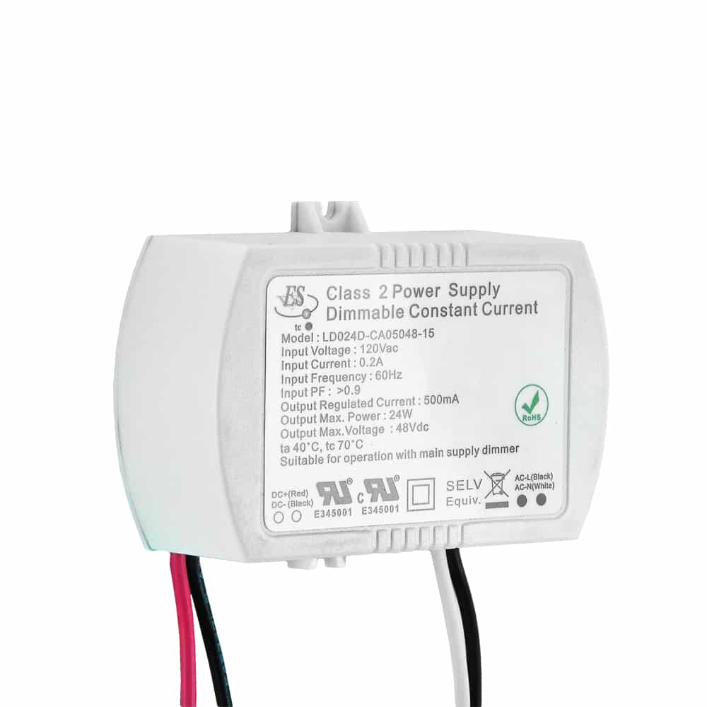 ES LD024D-CA05048-15 Constant Current LED Driver, 500mA 48V 24W - Image 3