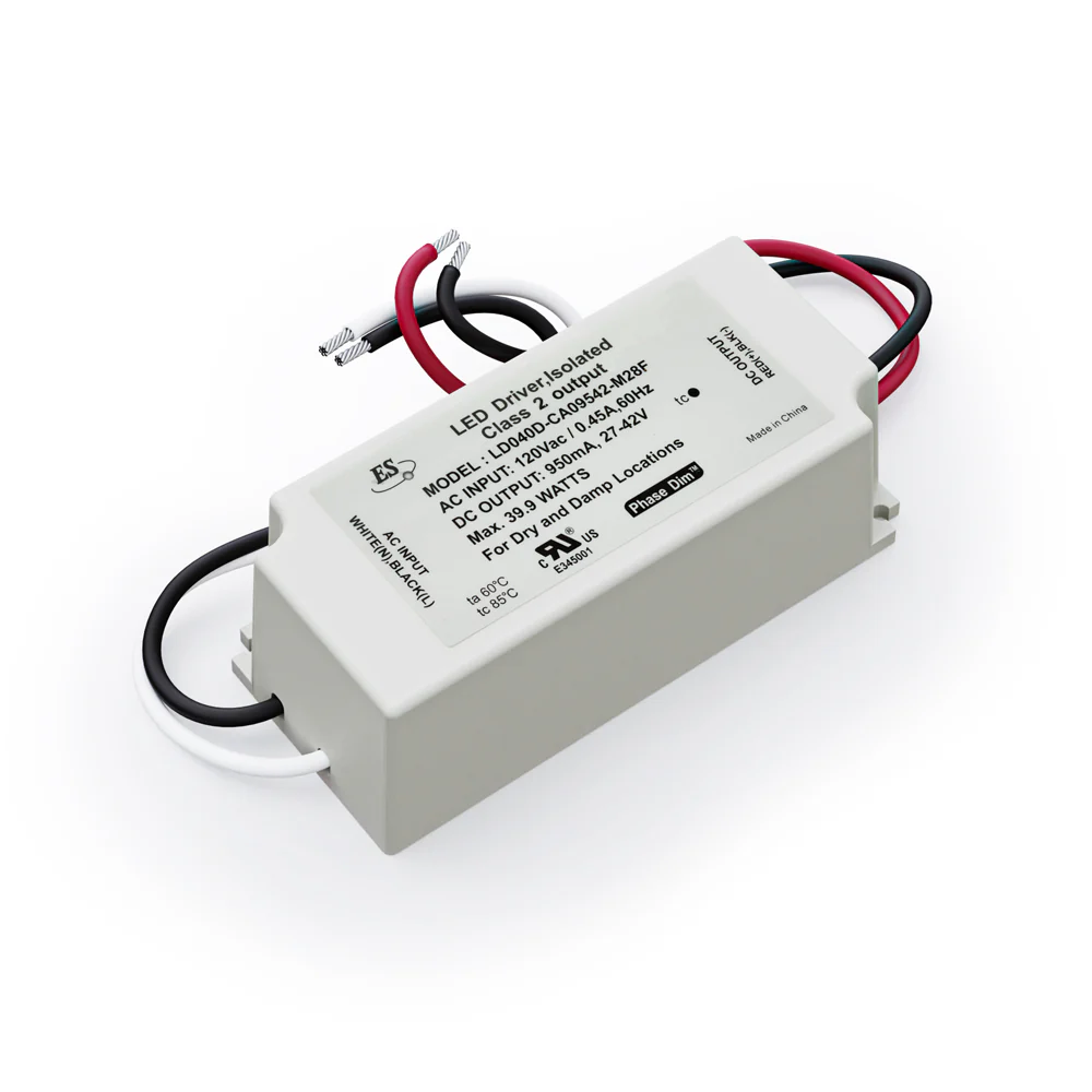ES LD040D-CU09542-M28F Constant Current LED Driver, 950mA 27-42V 40W - Image 3