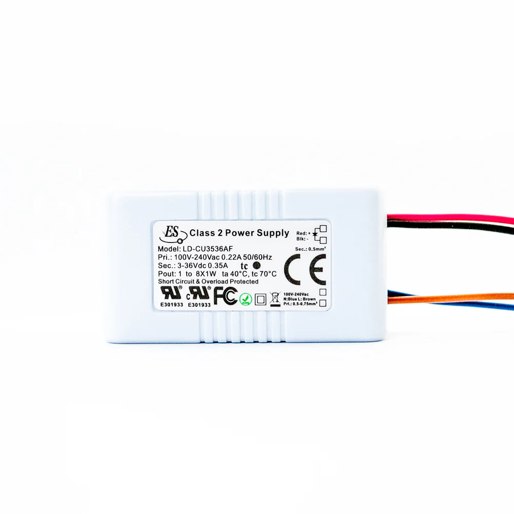 ES LD-CU3536AF Non-Dimmable Constant Current LED Driver, 350mA 3-36V 1-8W - Image 3