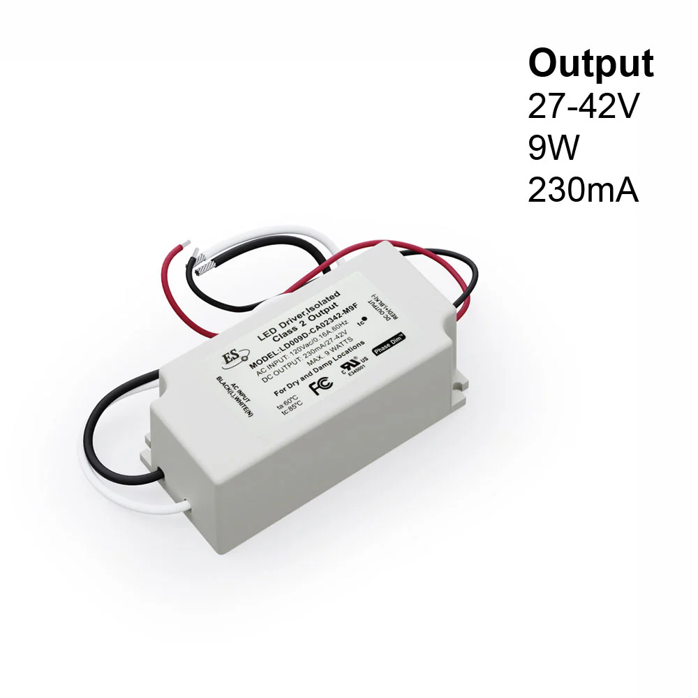 ES LD009D-CA02342-M9F Constant Current LED Driver, 230mA 27-42V 9W