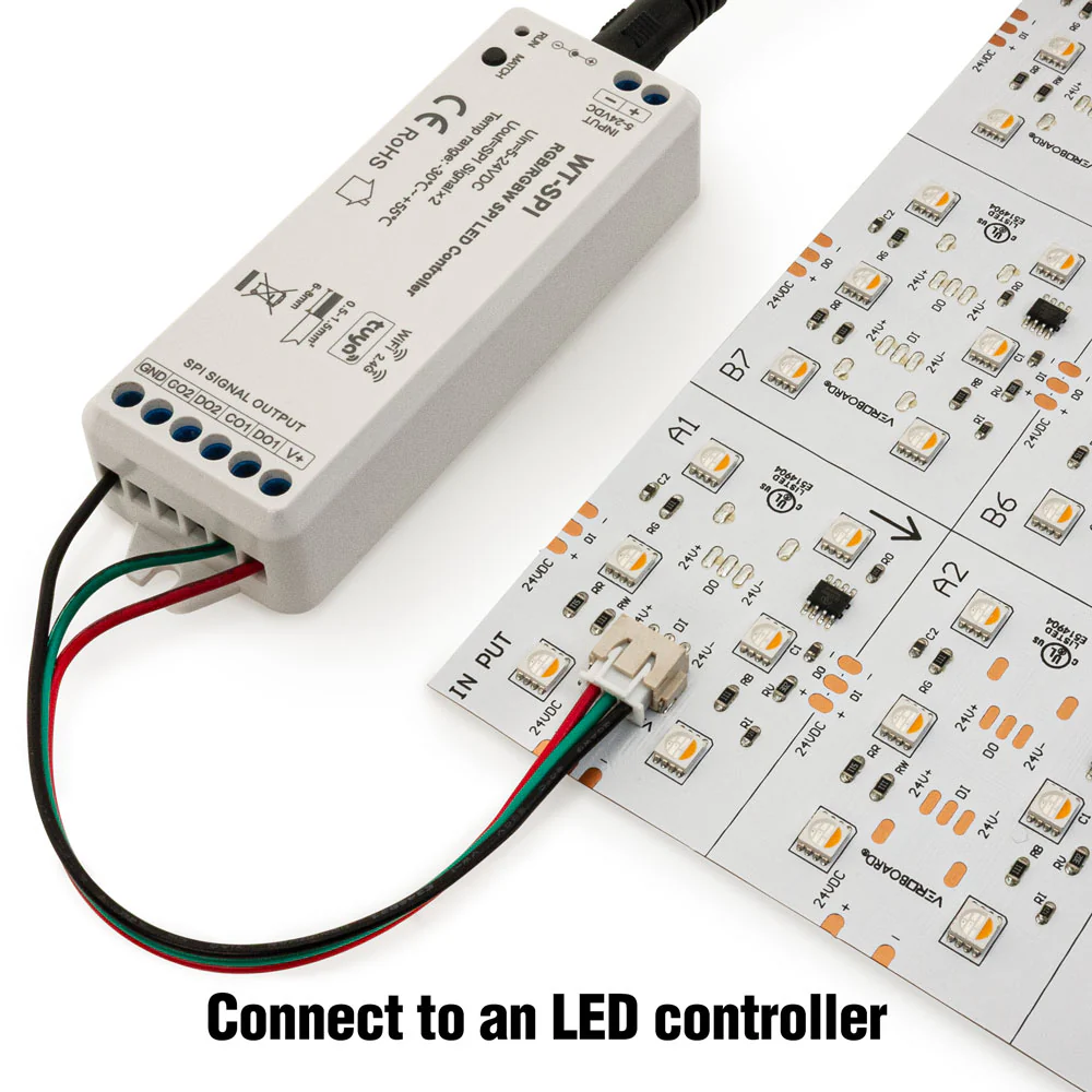 Flexible Addressable LED Backlight Sheet for behind Stone and Glass, 24V 100W RGB27 - Image 3