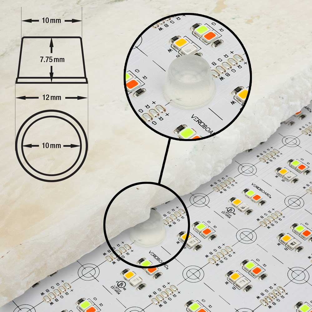 Flexible LED Backlight Sheet for behind Stone and Glass, 24V 46W RGB2.7K-(Soft White) - Image 5