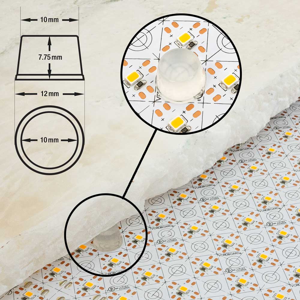 Flexible LED Backlighting Sheet for behind Stone and Glass, 24V 24W 3000K (Warm White) - Image 7
